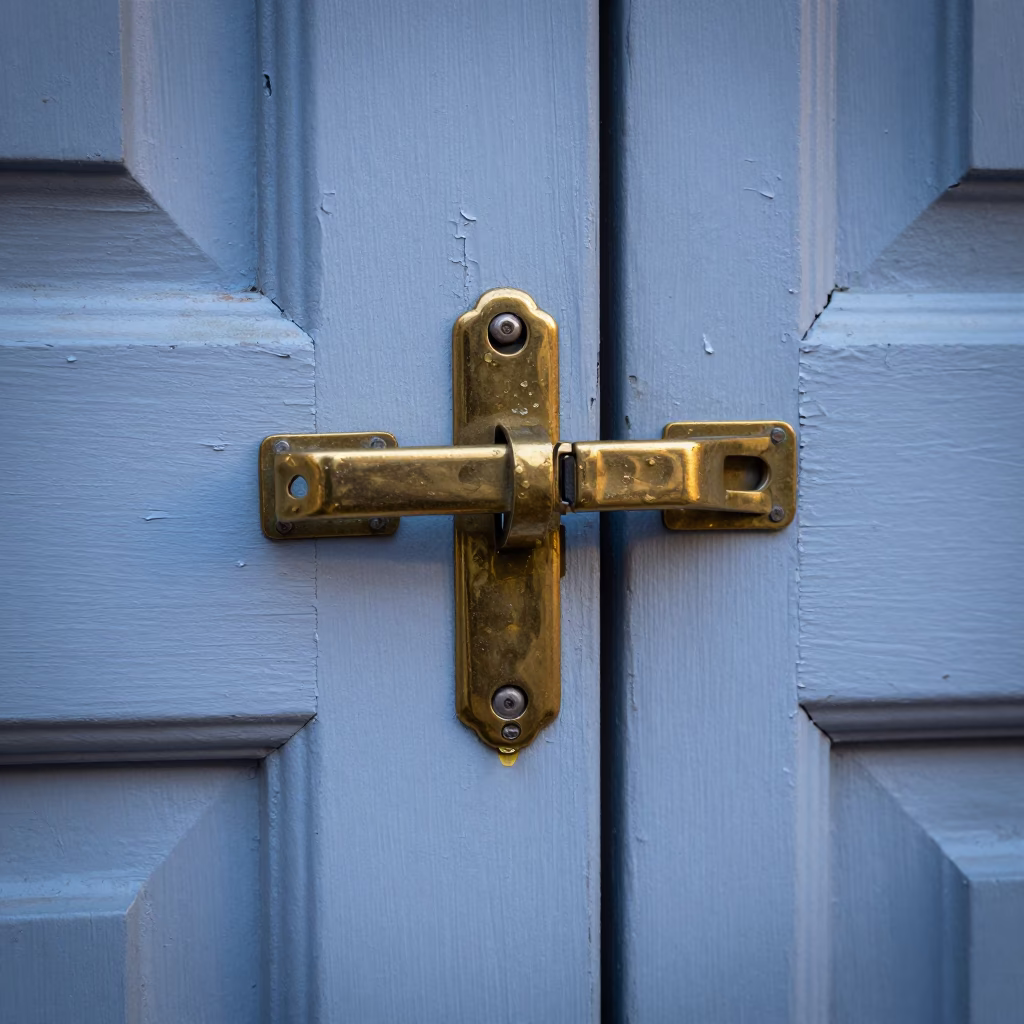 Weathered Brass Door Latch in Sydney in in Sydney, Australia