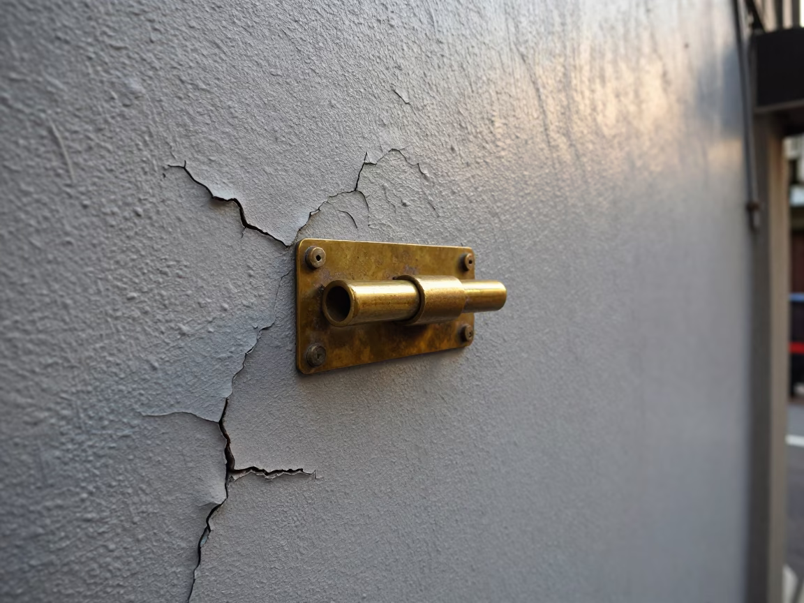 Weathered Brass Door Latch in Taipei in in Taipei, Taiwan