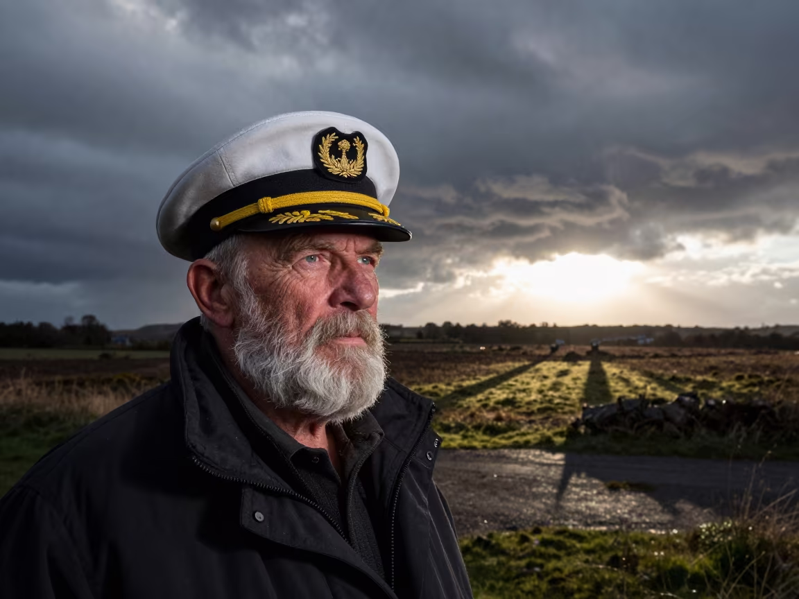 Weathered Captain Portrait Near St Johns Horizon in near St Johns