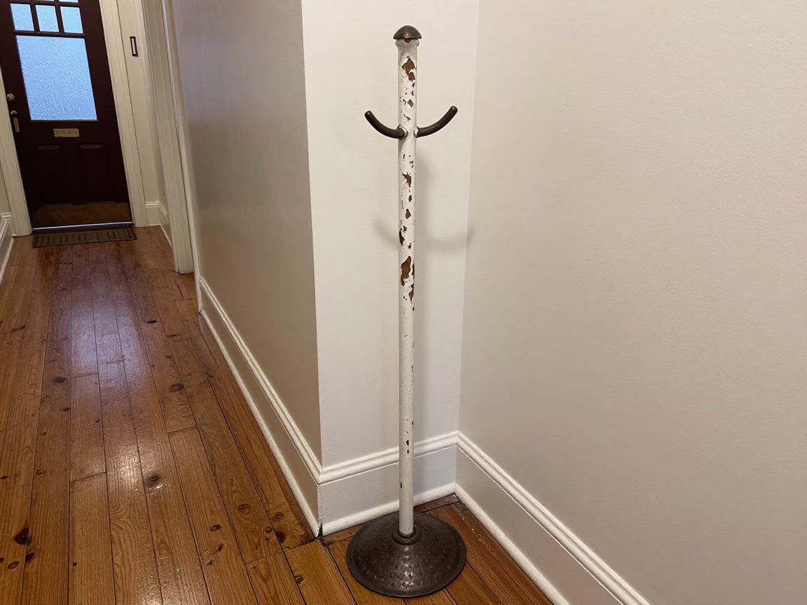 Weathered Coat Stand in Philadelphia in in Philadelphia, United States