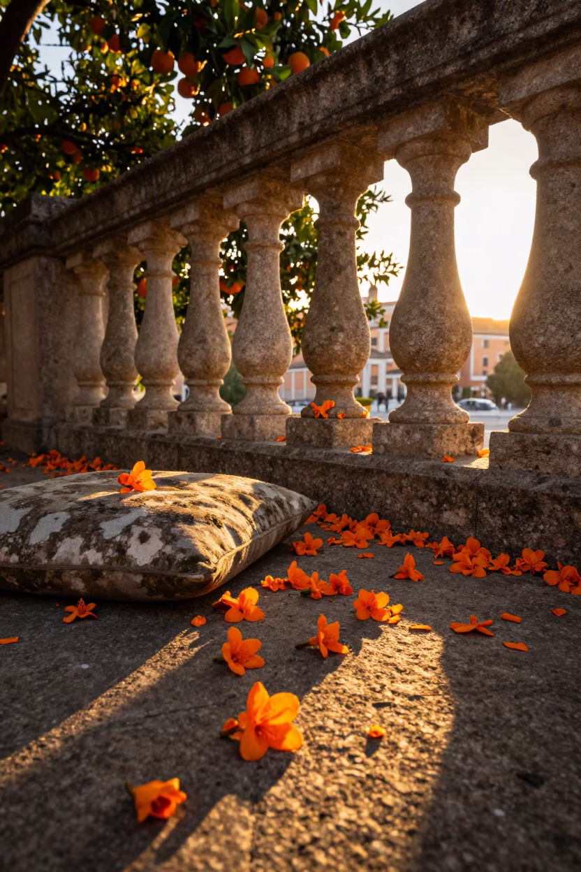 Weathered Cushion in Madrid in in Madrid, Spain