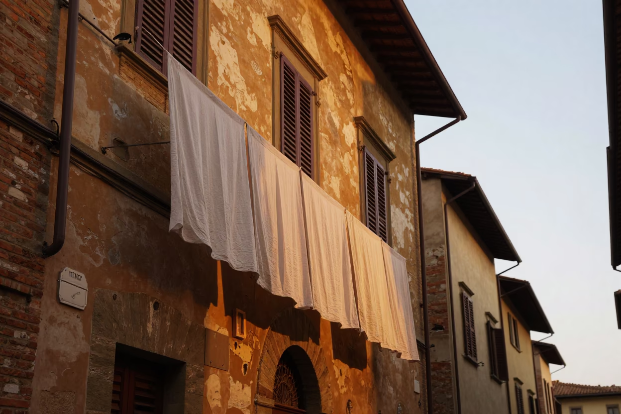 Weathered Facade in Florence in in Florence, Italy