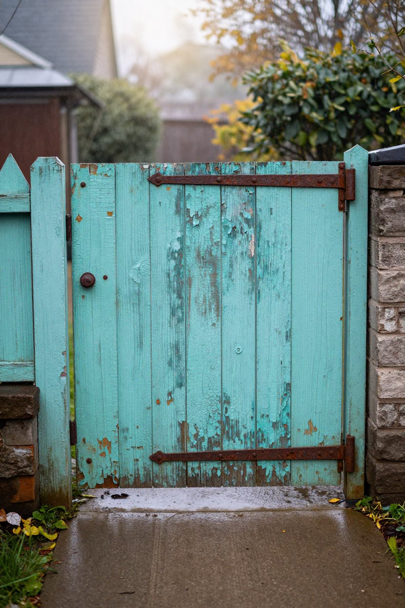 Weathered Garden Gate in Austin in in Austin, United States