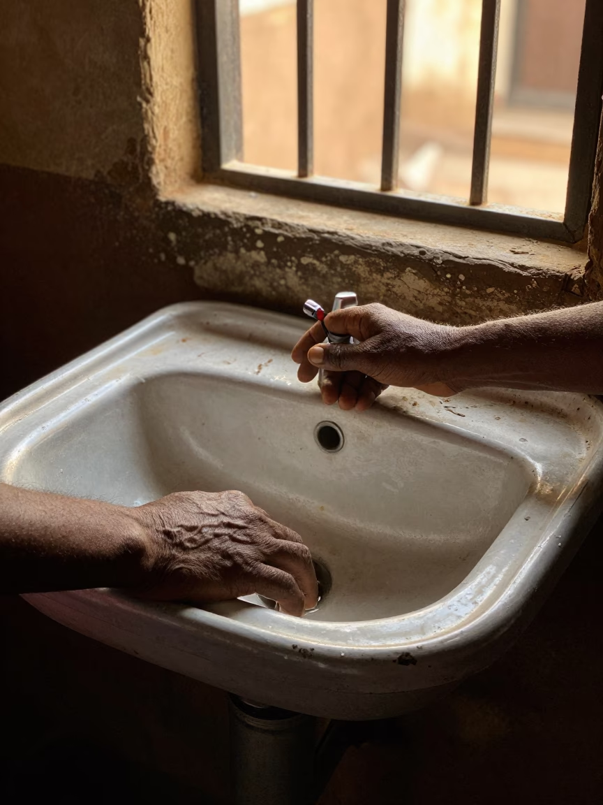 Weathered Hands in Dakar in in Dakar, Senegal