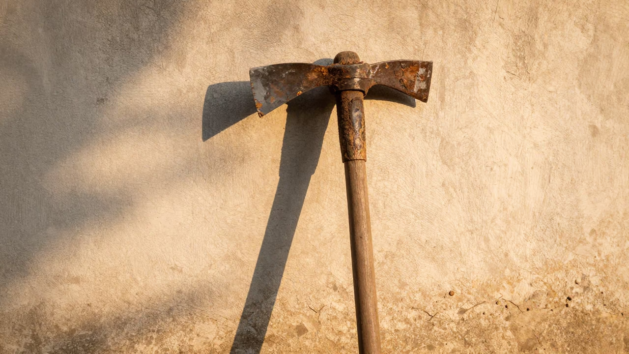 Weathered Hoe in Chiang Mai in in Chiang Mai, Thailand