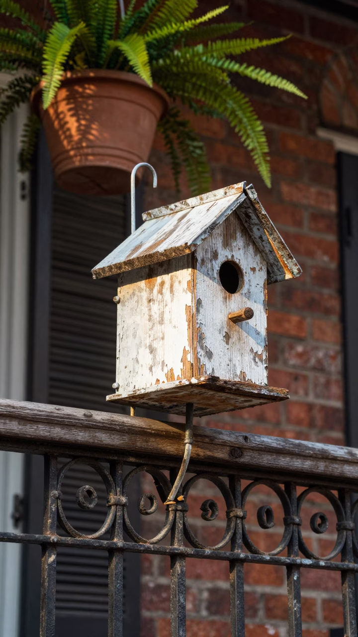 Weathered Iron Birdhouse in New Orleans in in New Orleans, United States