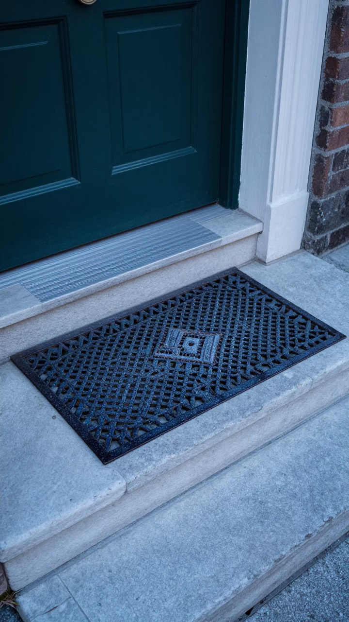 Weathered Iron Doormat in Charleston in in Charleston, United States