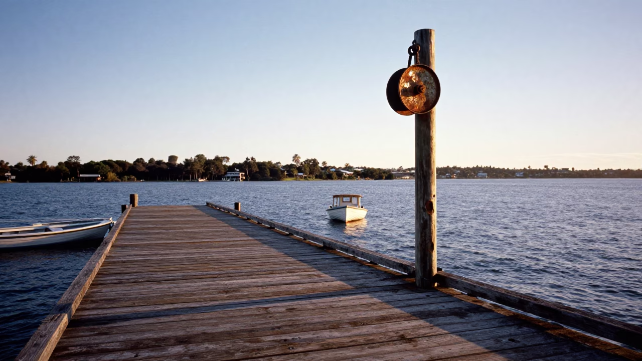 Weathered Jetty in Perth in in Perth, Western Australia, Australia