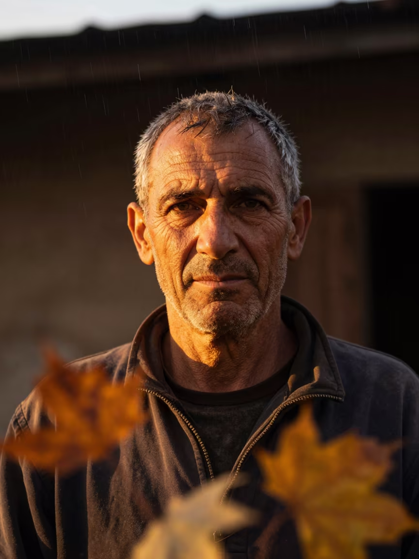 Weathered Millwright in Taranto Golden Hour in in Taranto