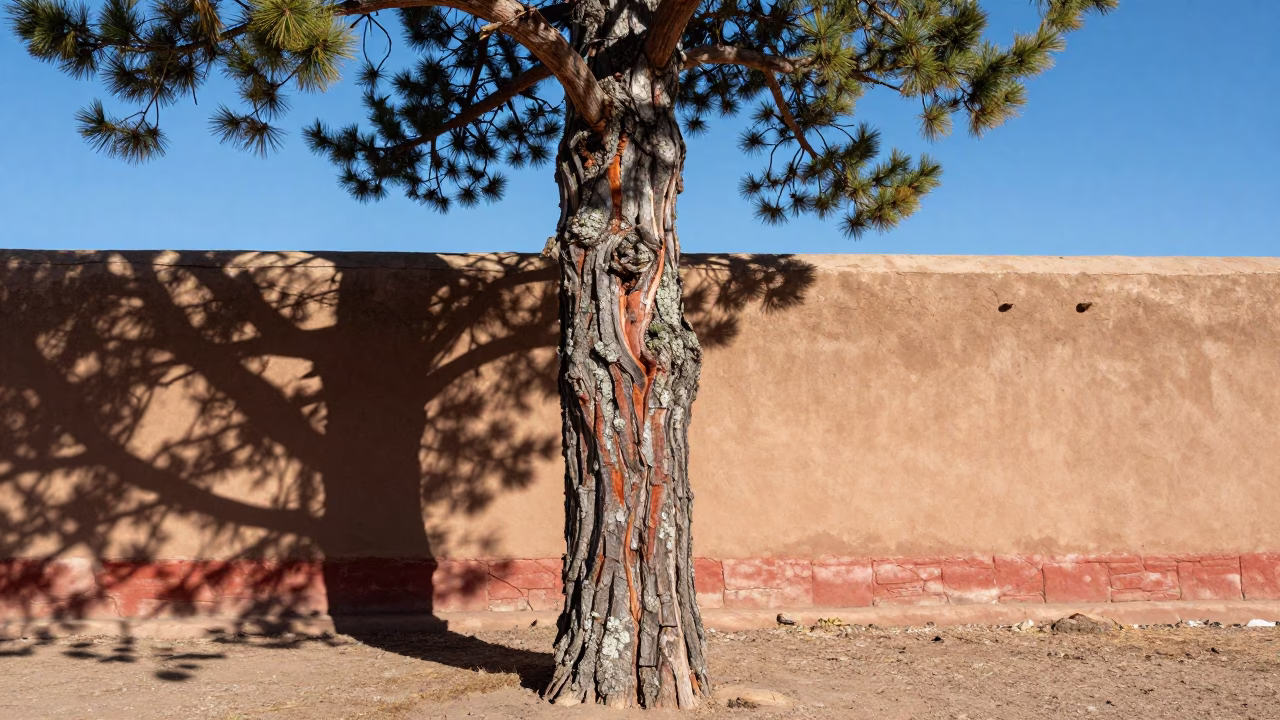 Weathered Pine Tree in Santa Fe in in Santa Fe, United States
