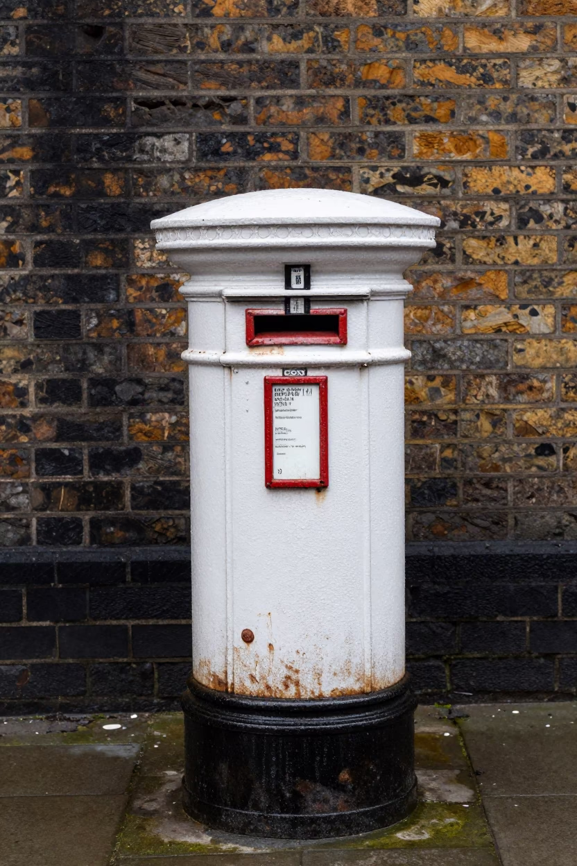 Weathered Postbox in London in in London, United Kingdom