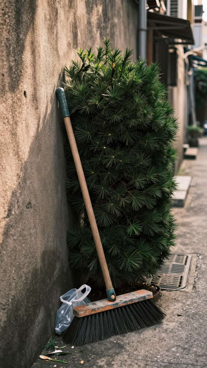 Weathered Scrub Brush in Kaohsiung in in Kaohsiung, Taiwan