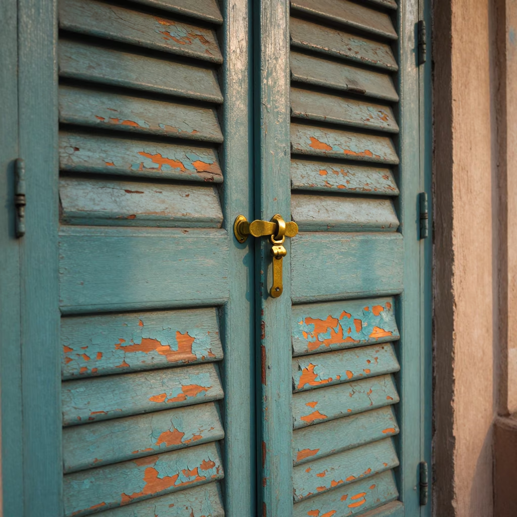 Weathered Shutter in Chennai in in Chennai, India