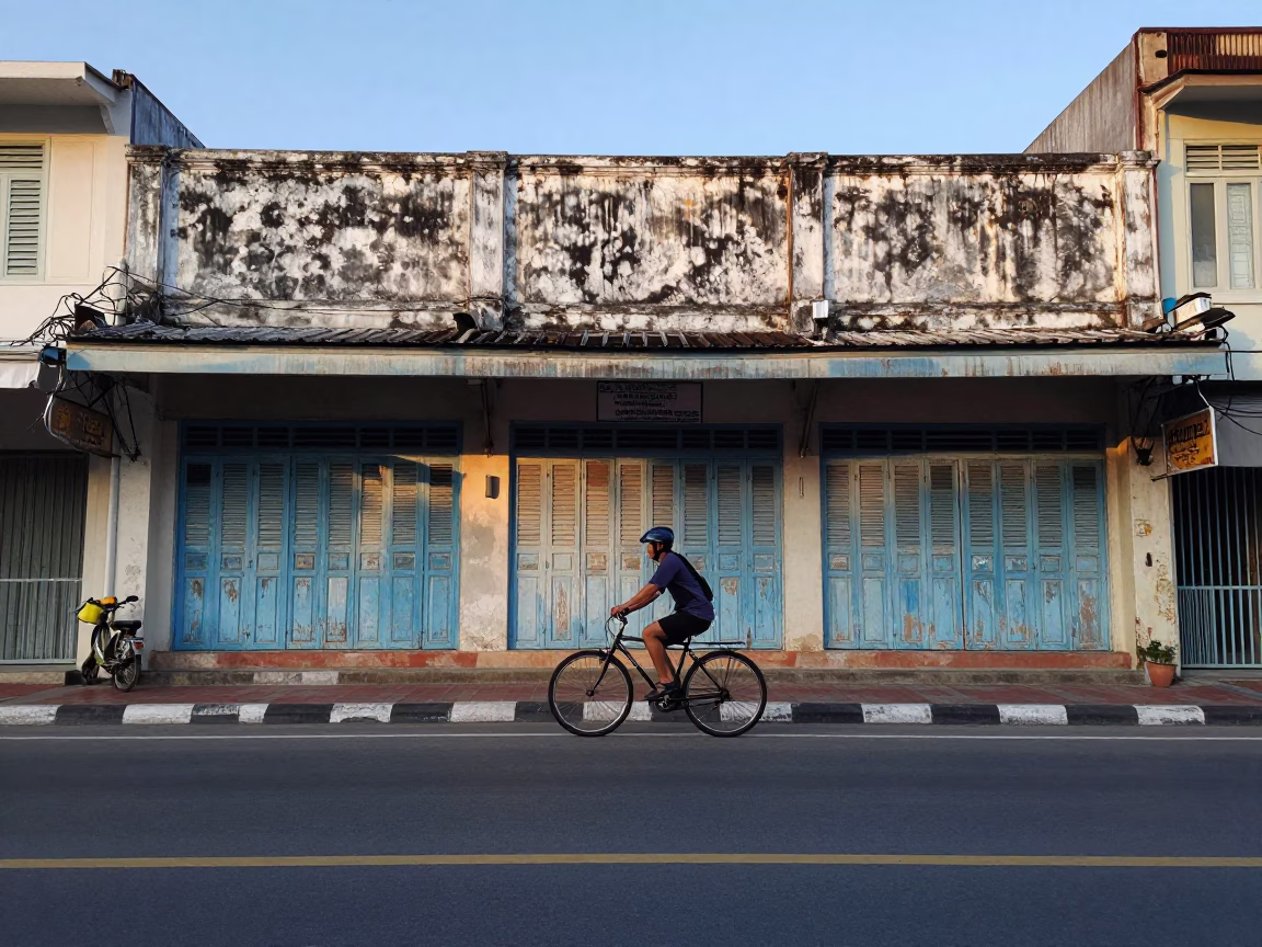 Weathered Storefront in Phuket in in Phuket, Thailand