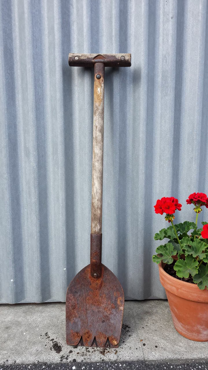 Weathered Wooden Boot Scraper in Christchurch in in Christchurch, New Zealand