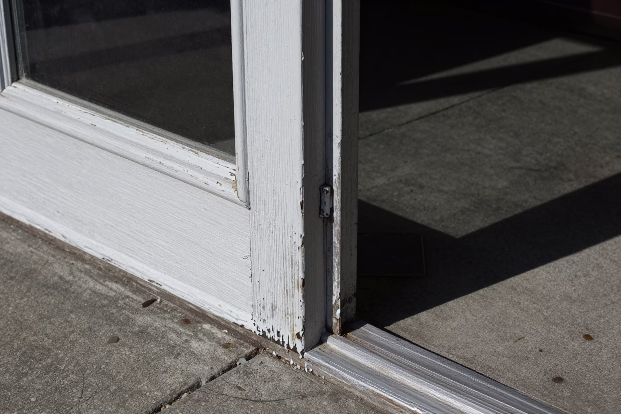 Weathered Wooden Doorframe in Seattle in in Seattle, United States