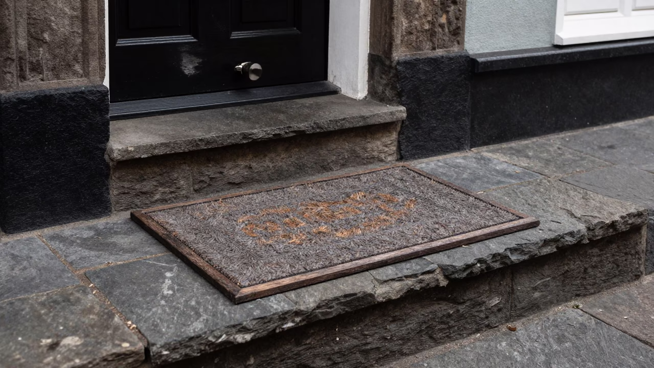 Weathered Wooden Doormat in Cape Town in in Cape Town, South Africa