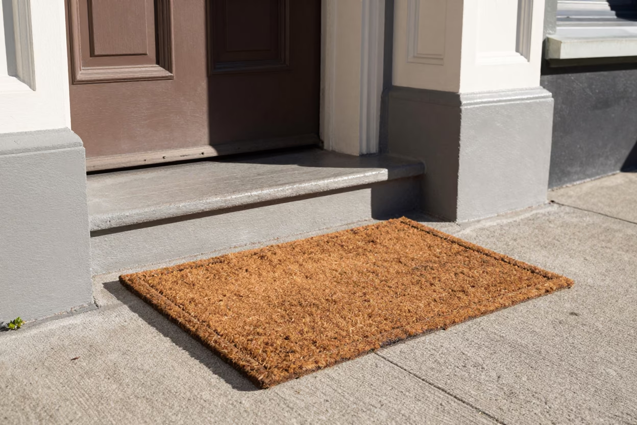 Weathered Wooden Doormat in San Francisco in in San Francisco, United States