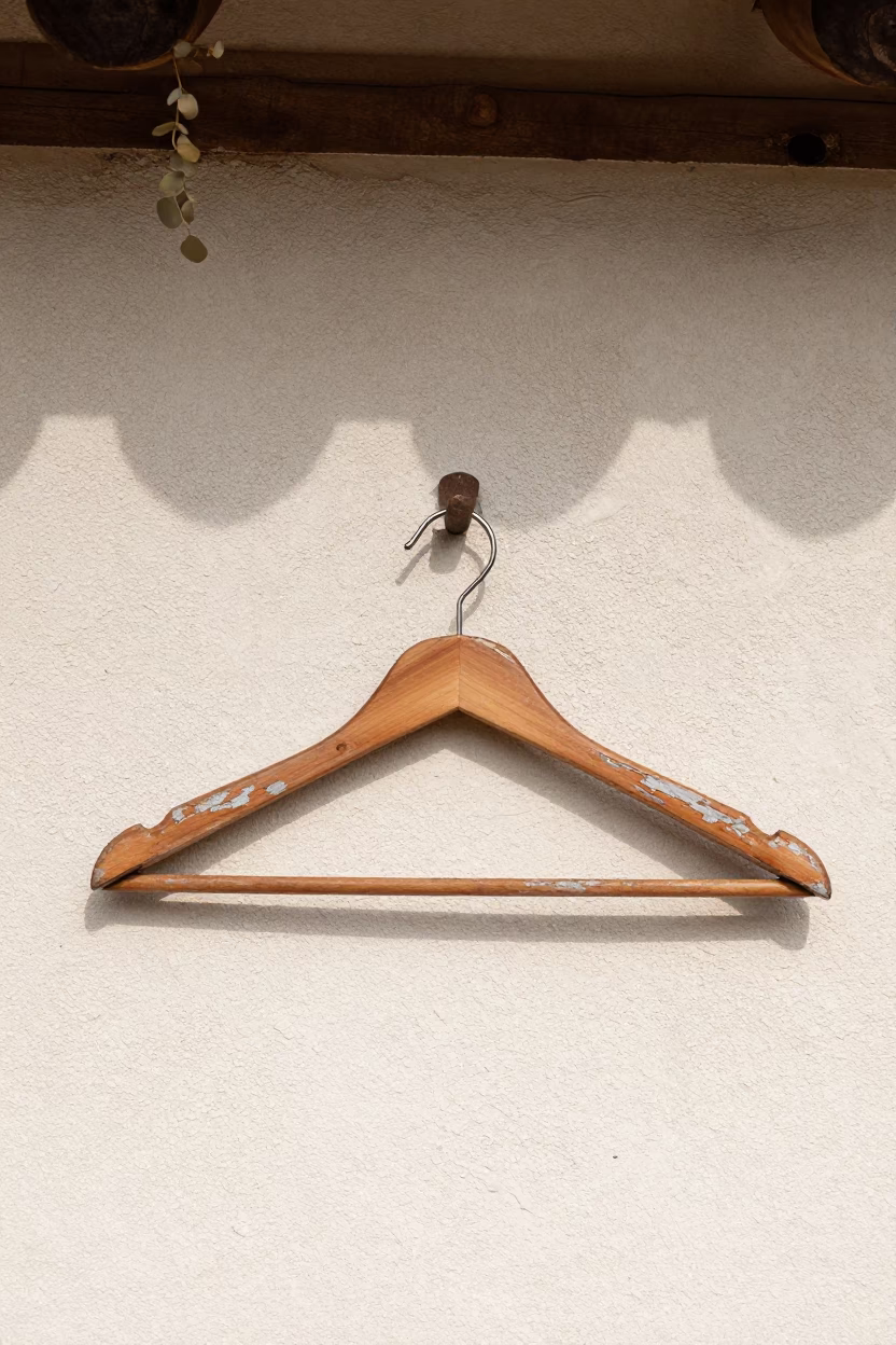 Weathered Wooden Hanger in Busan in in Busan, South Korea