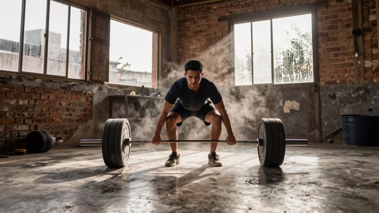 Weightlifter Deadlift in Mogadishu Atelier in in an atelier in Mogadishu