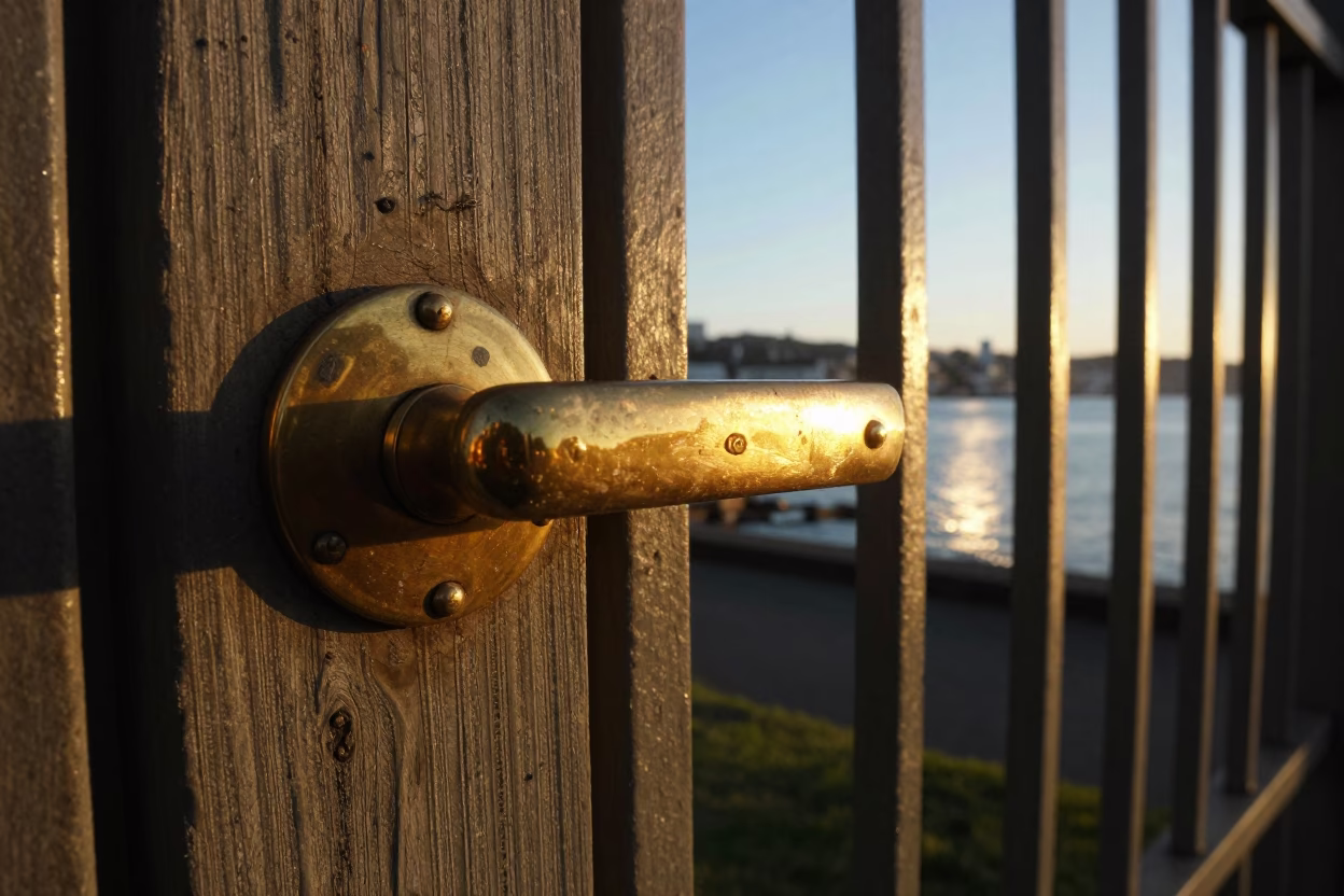 Wellington Light Reflects at Golden Hour in in Wellington, New Zealand