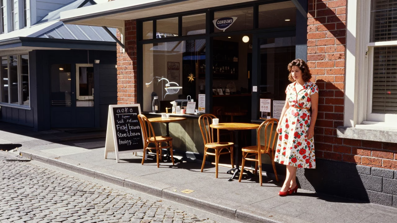 Wellington Street Scene at Late Morning Light in in Wellington, New Zealand
