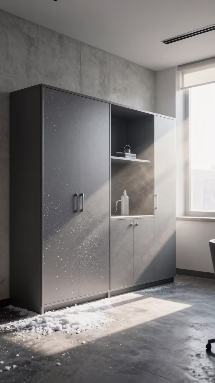 Wellness Cabinet Office After Rain with Snow and Sun in inside a conference room near Okene