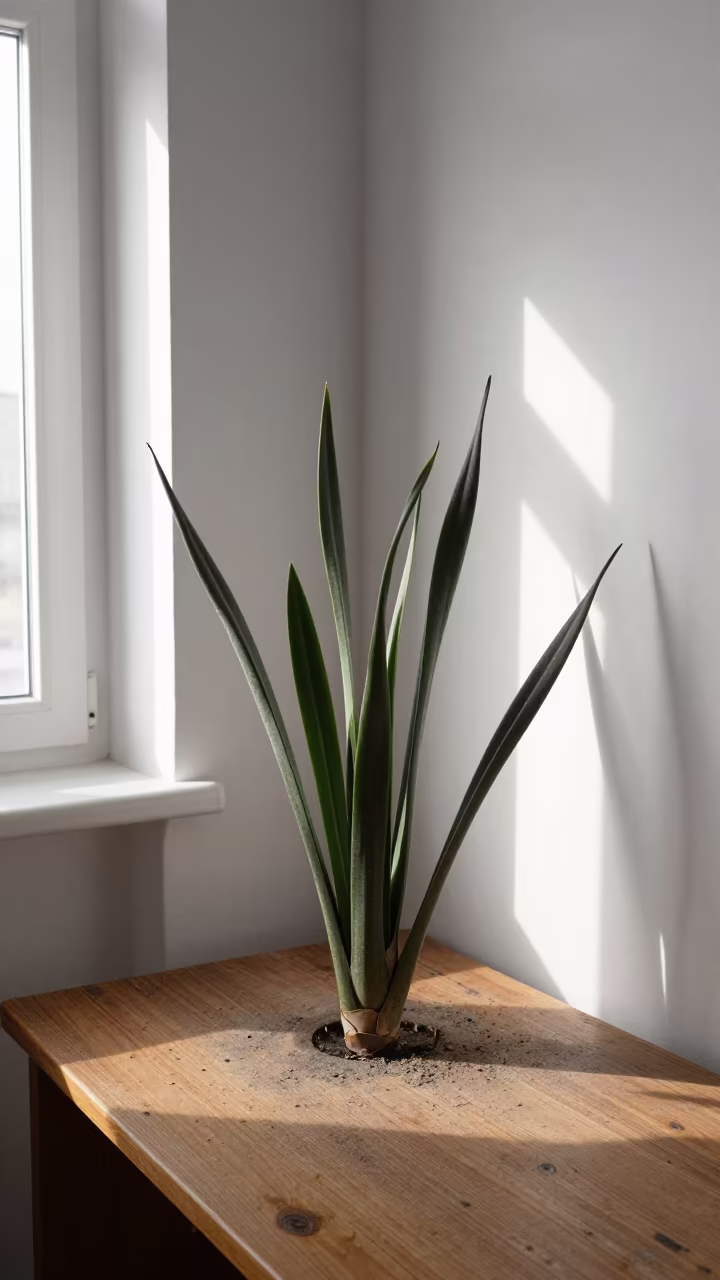 Welwitschia on Library Table in Banja Luka in on a dusty library table in Banja Luka