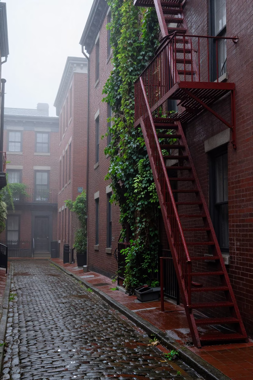 Wet Alley in Boston in in Boston, Massachusetts, United States