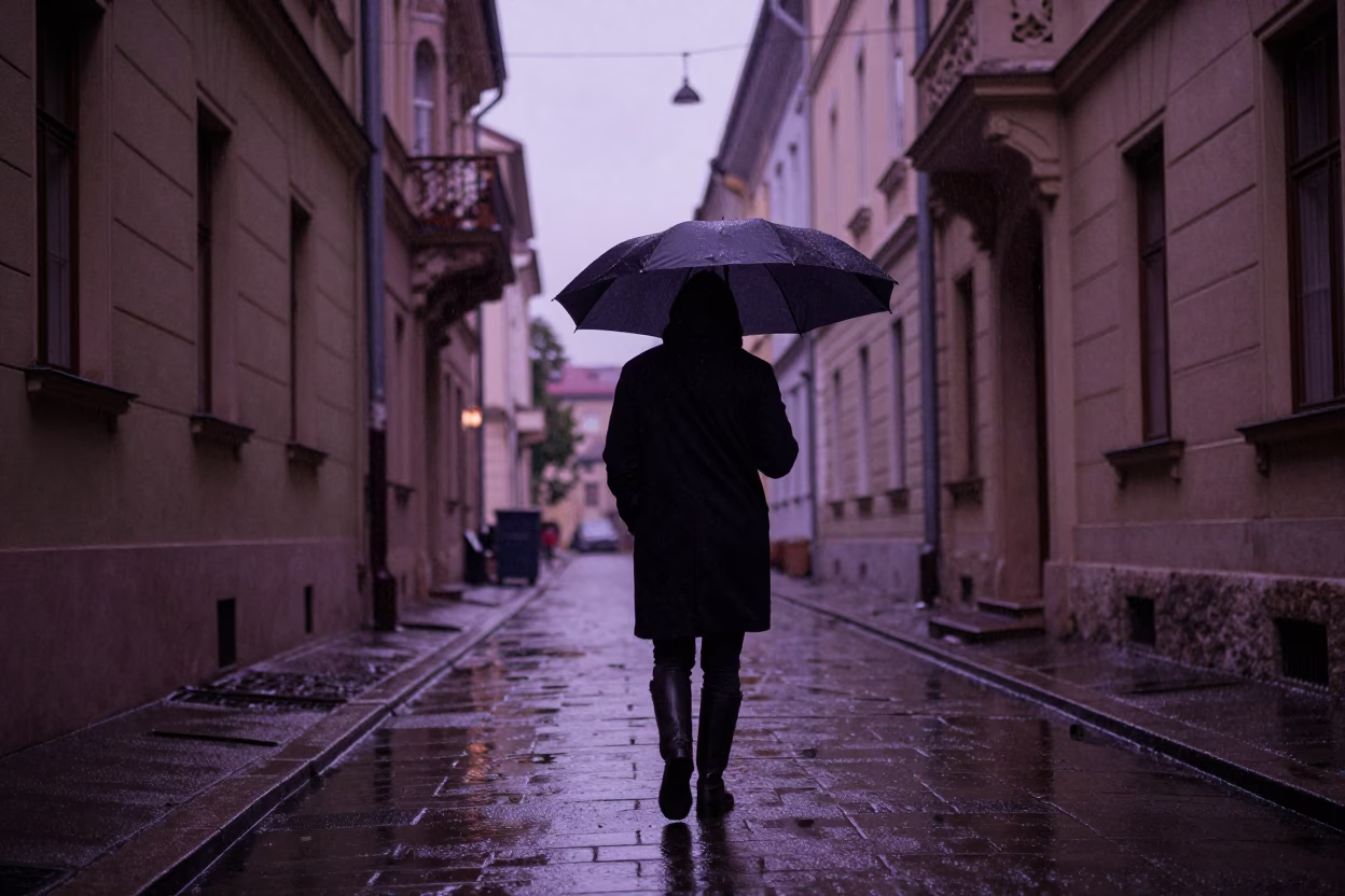 Wet Alley in Budapest in in Budapest, Hungary