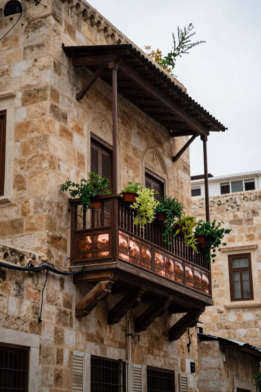 Wet Balcony in Amman in in Amman, Jordan