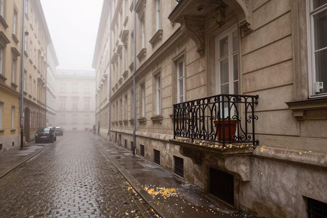 Wet Balcony in Vienna in in Vienna, Austria