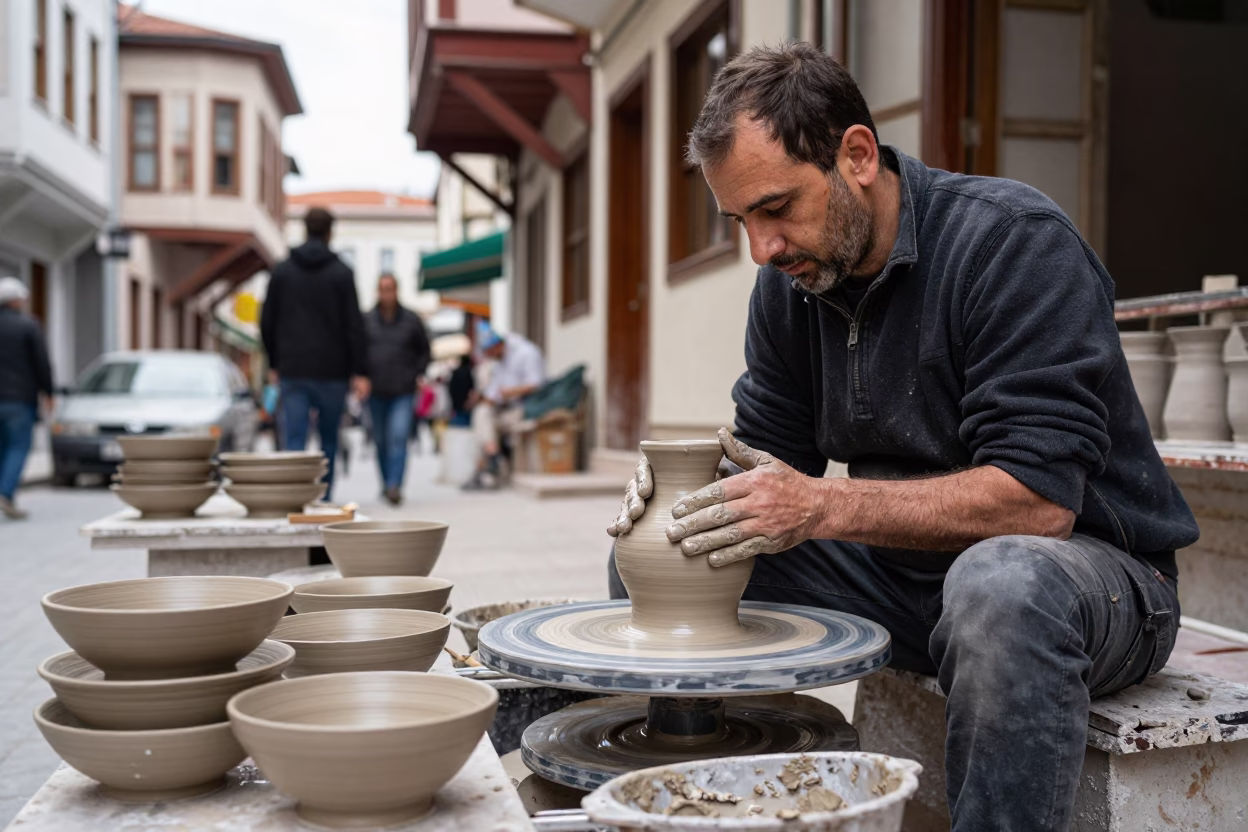 Wet Clay in Istanbul in in Istanbul, Turkey