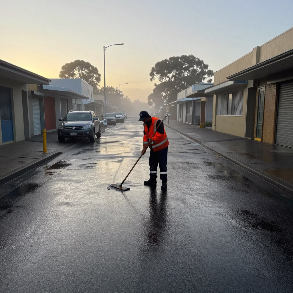 Wet Concrete in Perth in in Perth, Western Australia, Australia
