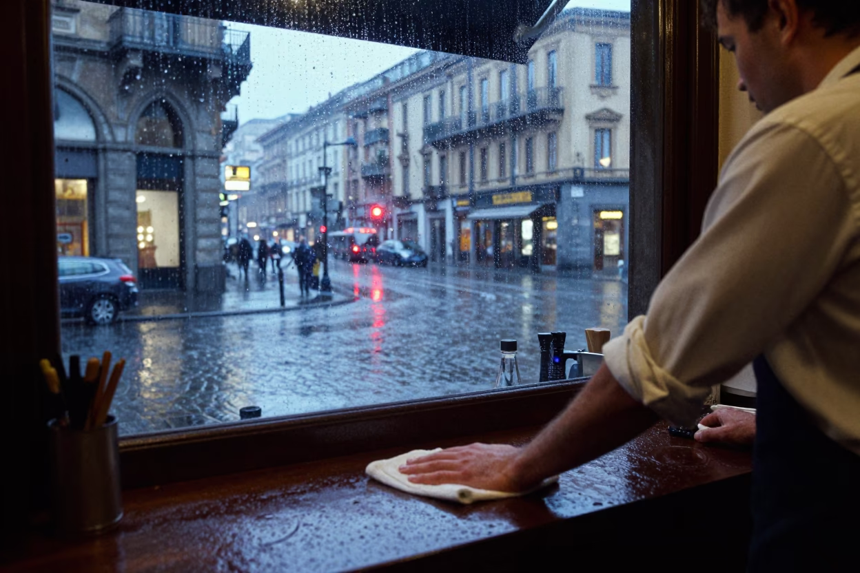 Wet Counter in Milan in in Milan, Italy