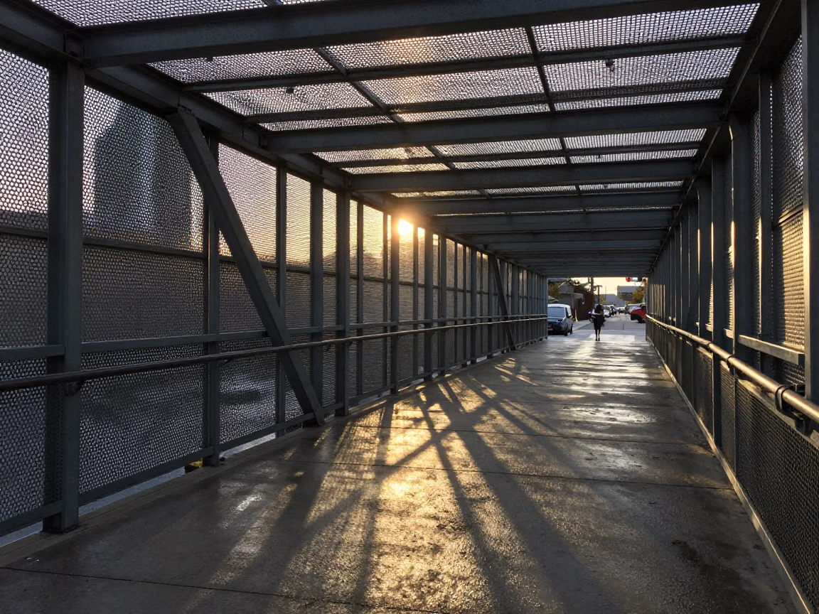 Wet Footsteps in Toronto at Golden Hour in in Toronto, Ontario, Canada