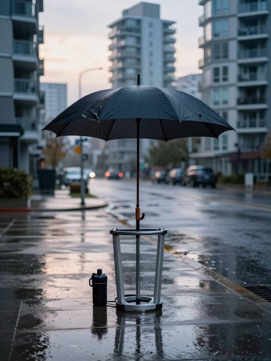 Wet Landing in Vancouver in in Vancouver, British Columbia, Canada