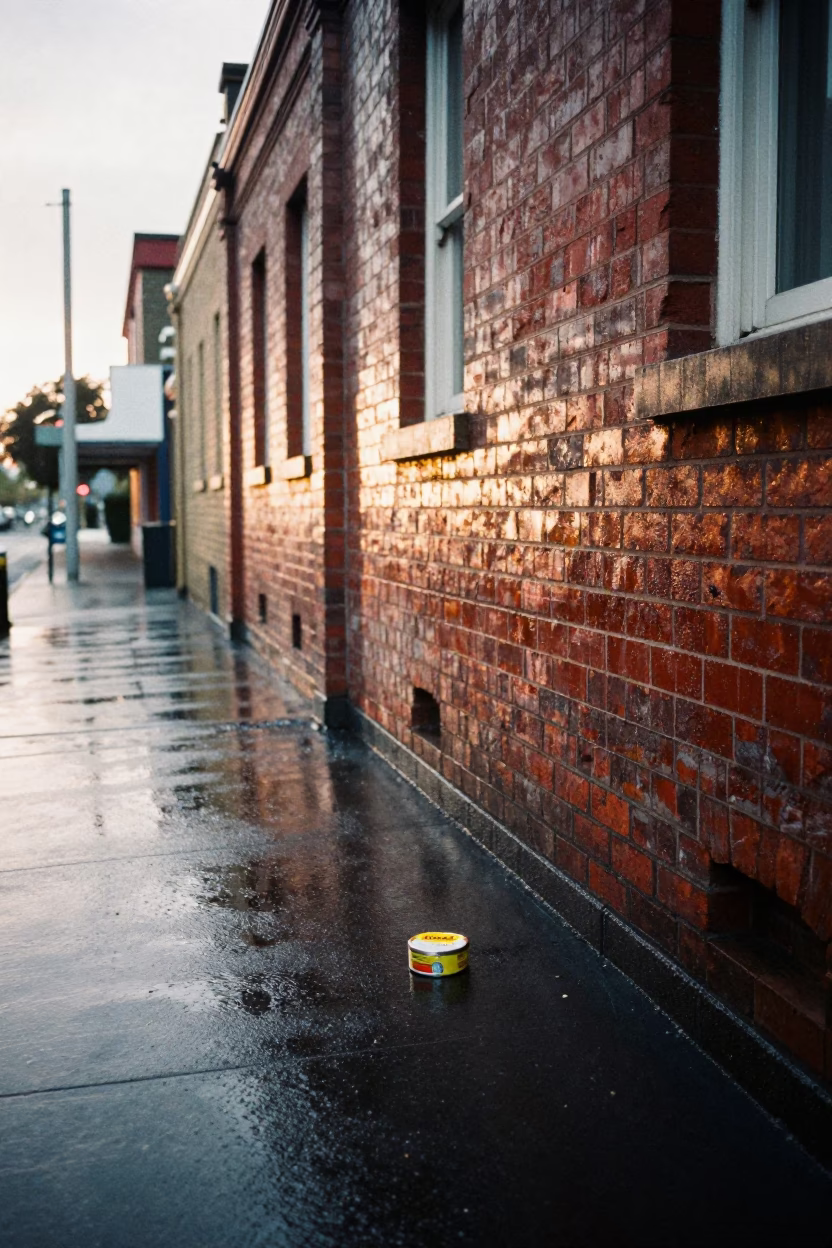 Wet Laneway in Sydney in in Sydney, New South Wales, Australia