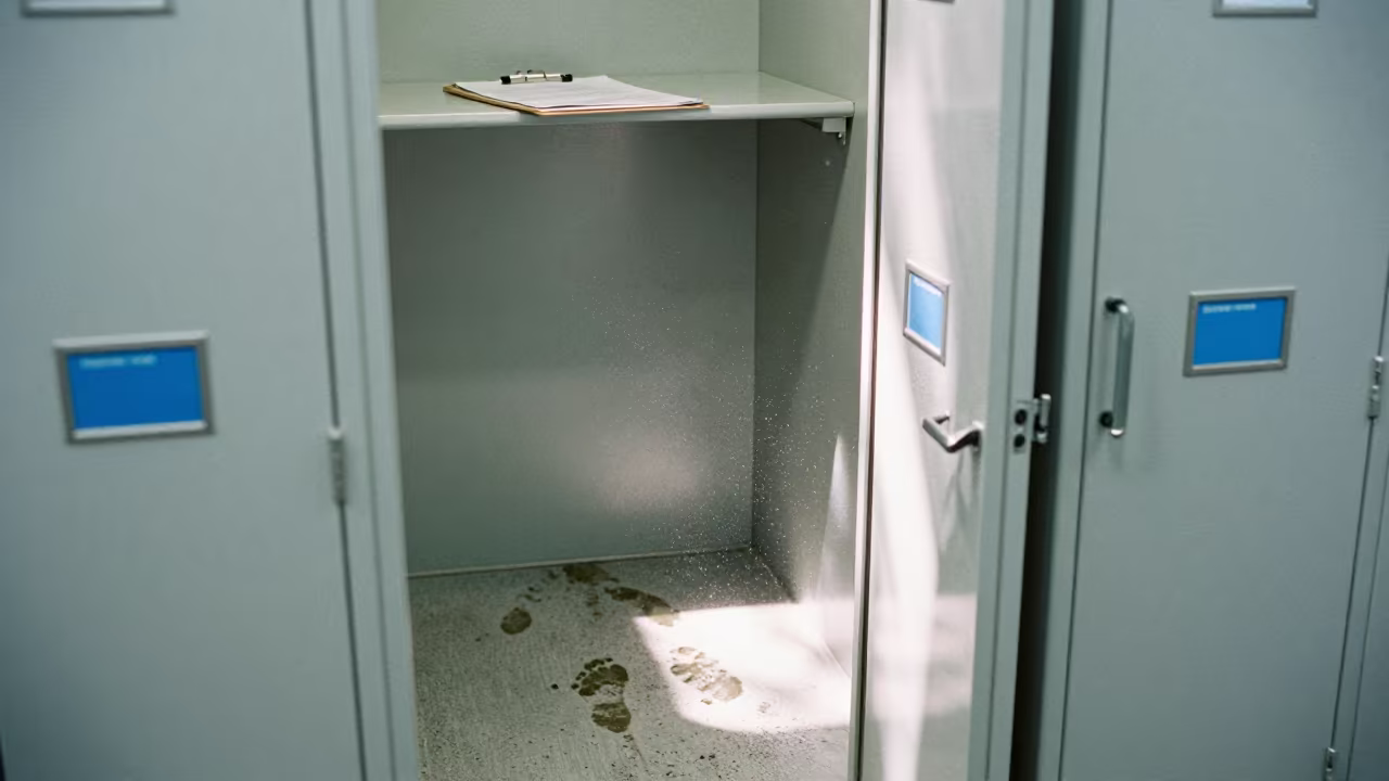 Wet Locker in Trelew Distribution Bay in inside a chilled distribution bay in Trelew