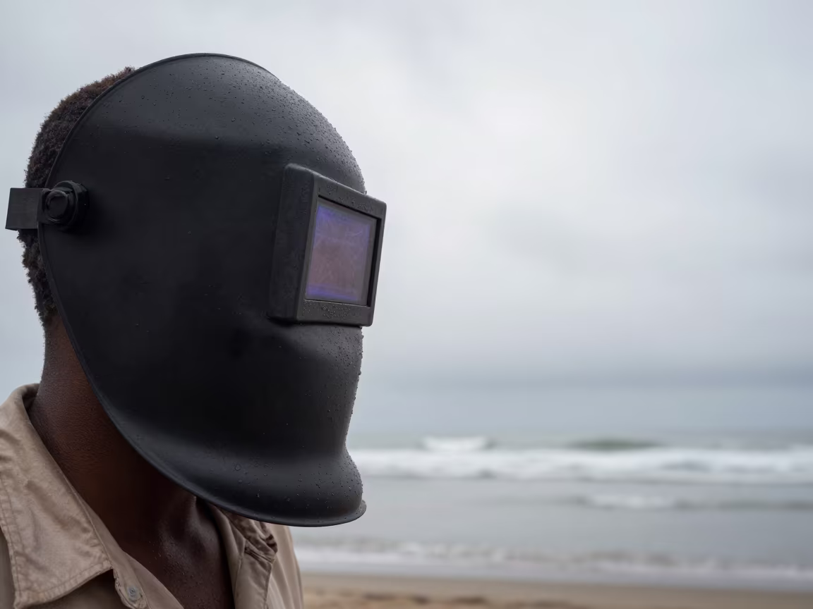 Wet Season Portrait of Deep-Sea Welder in Mombasa in in Mombasa