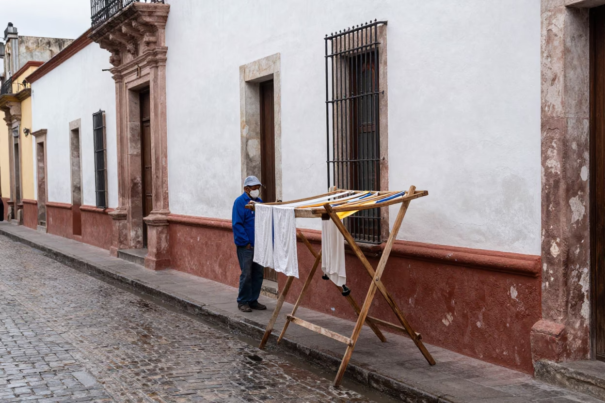 Wet Step in Oaxaca in in Oaxaca, Mexico