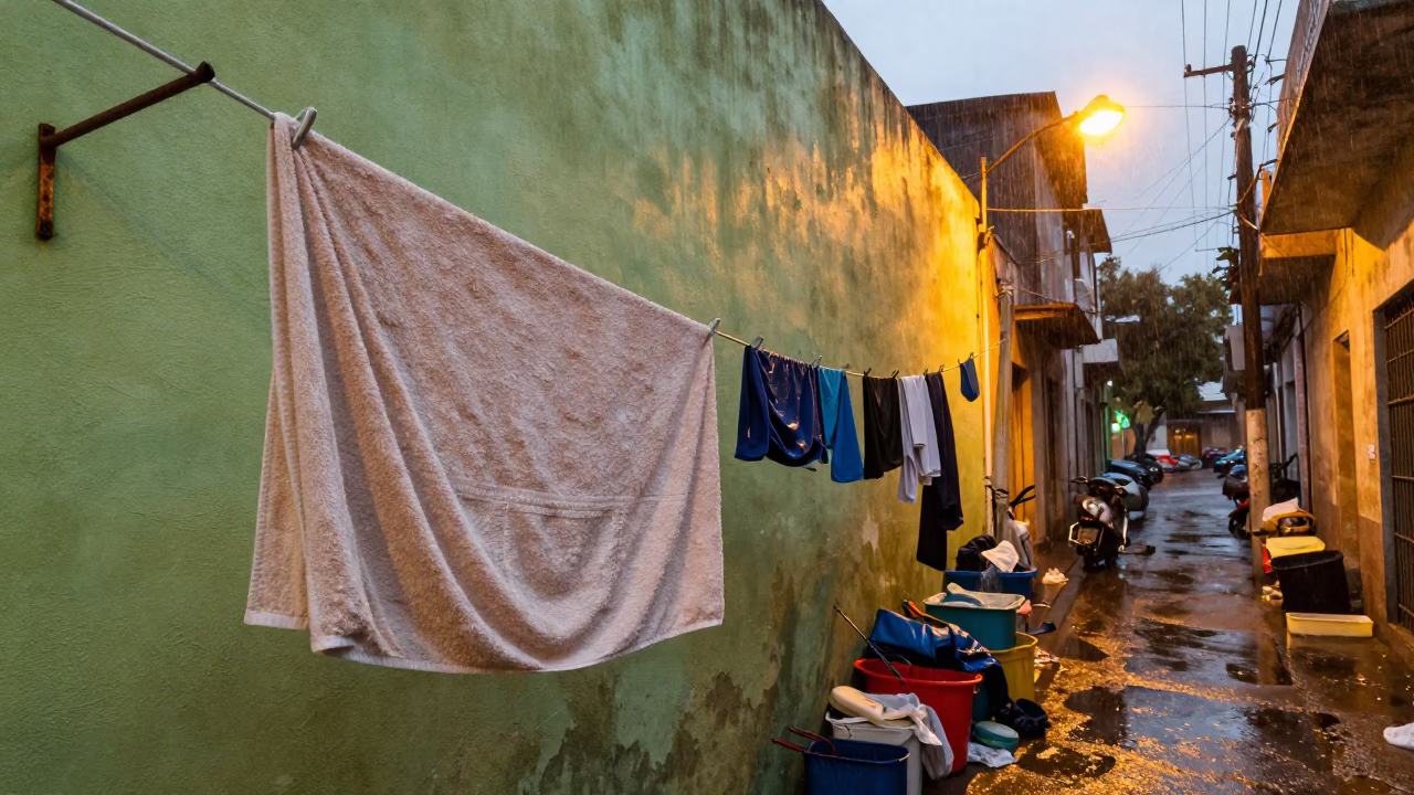 Wet Towel in Buenos Aires in in Buenos Aires, Argentina