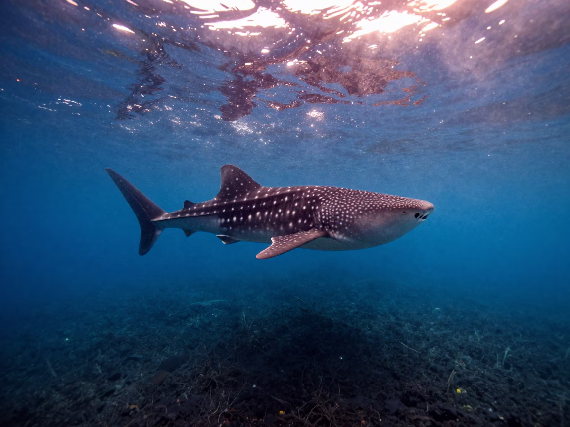 Whale Shark Blue Hole Kenya Volcanic Drop-off in beside a volcanic drop-off in Kenya