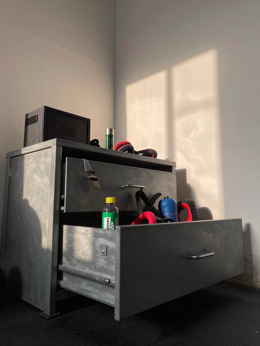 Whistle Battery Drawer in Rajshahi Strength Room in inside a strength room near Rajshahi