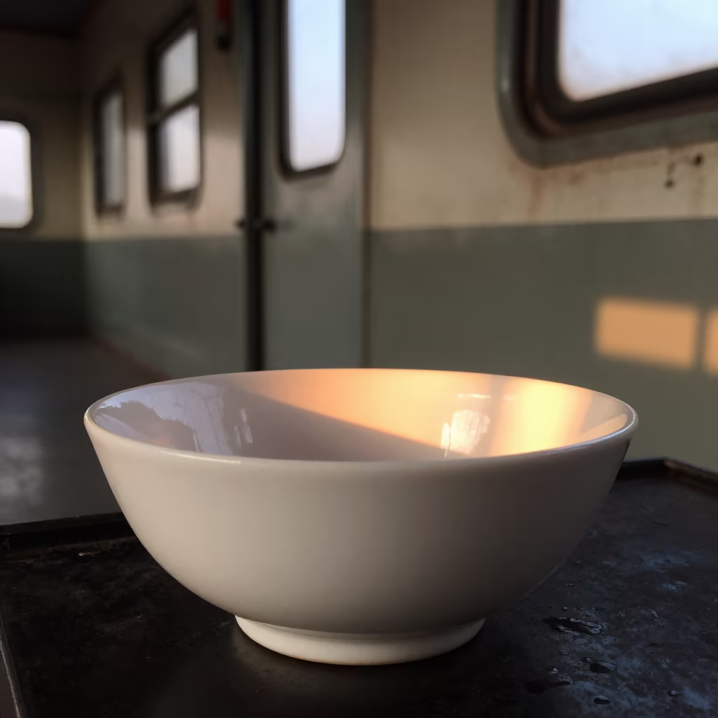 White Bowl and Light Seam in Jaranwala Station in inside a restored train terminal in Jaranwala