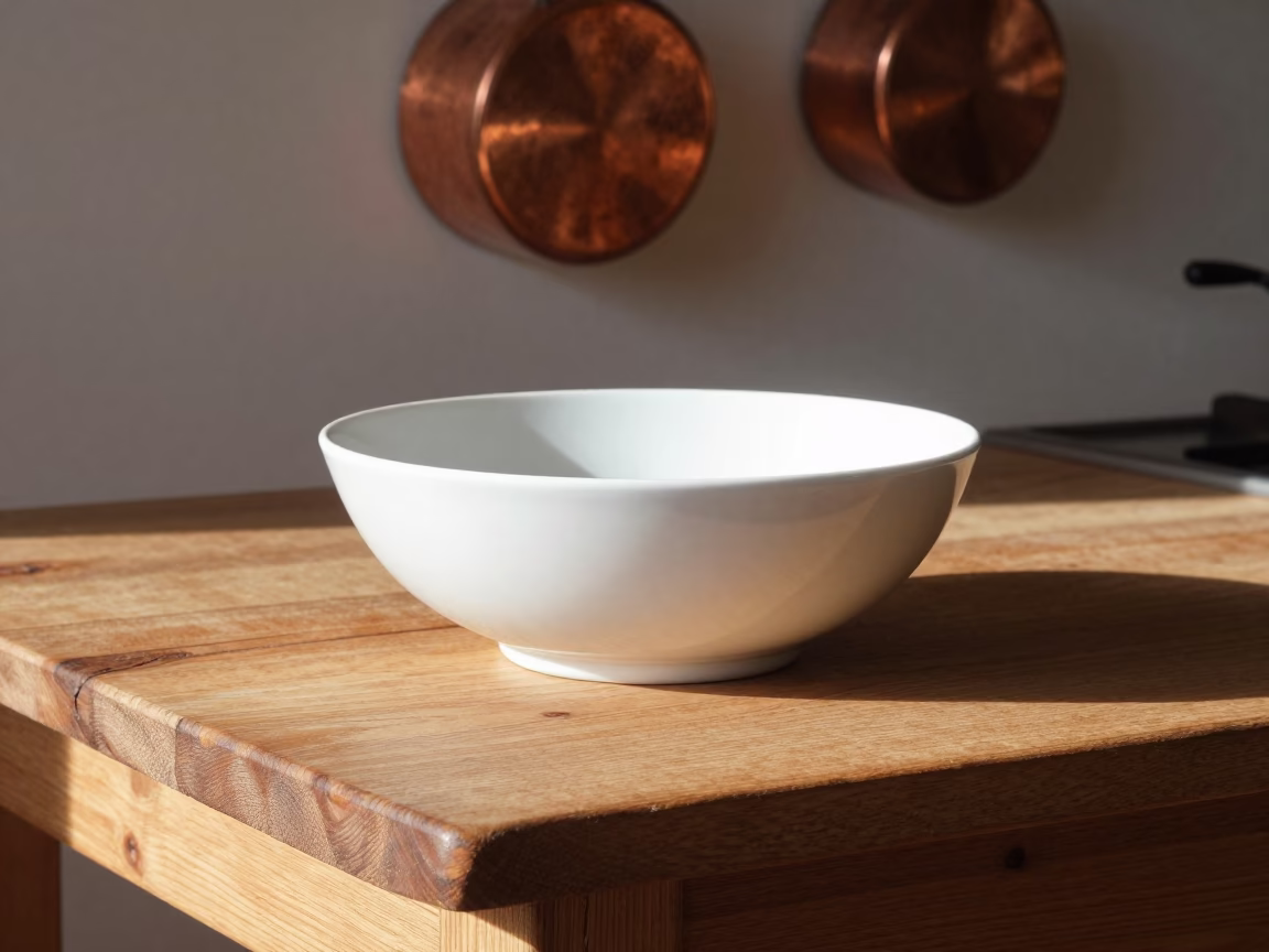 White Ceramic Bowl in Florence in in Florence, Italy