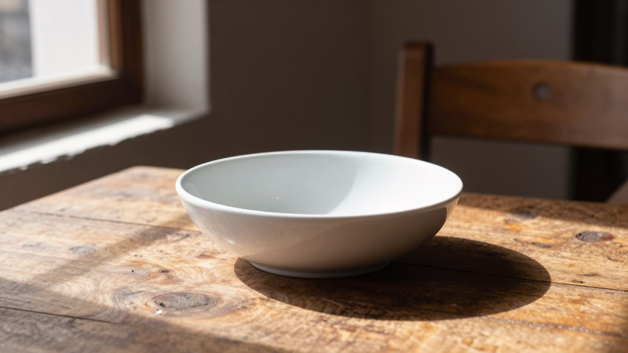 White Ceramic Serving Bowl in Mexico City in in Mexico City, Mexico