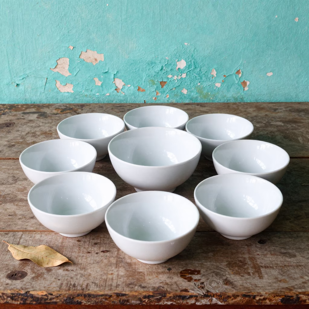 White Ceramic Serving Bowls in Kochi in in Kochi, India