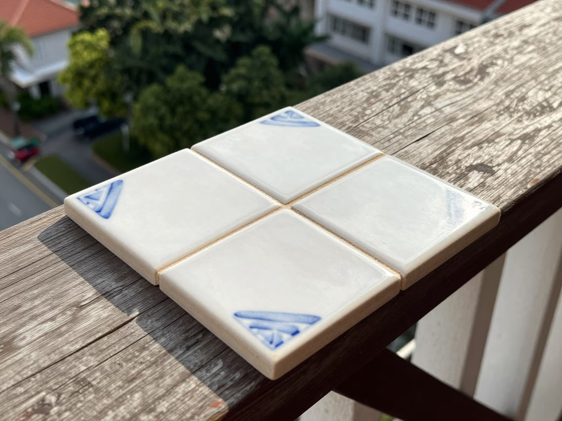 White Ceramic Tile in Singapore in in Singapore