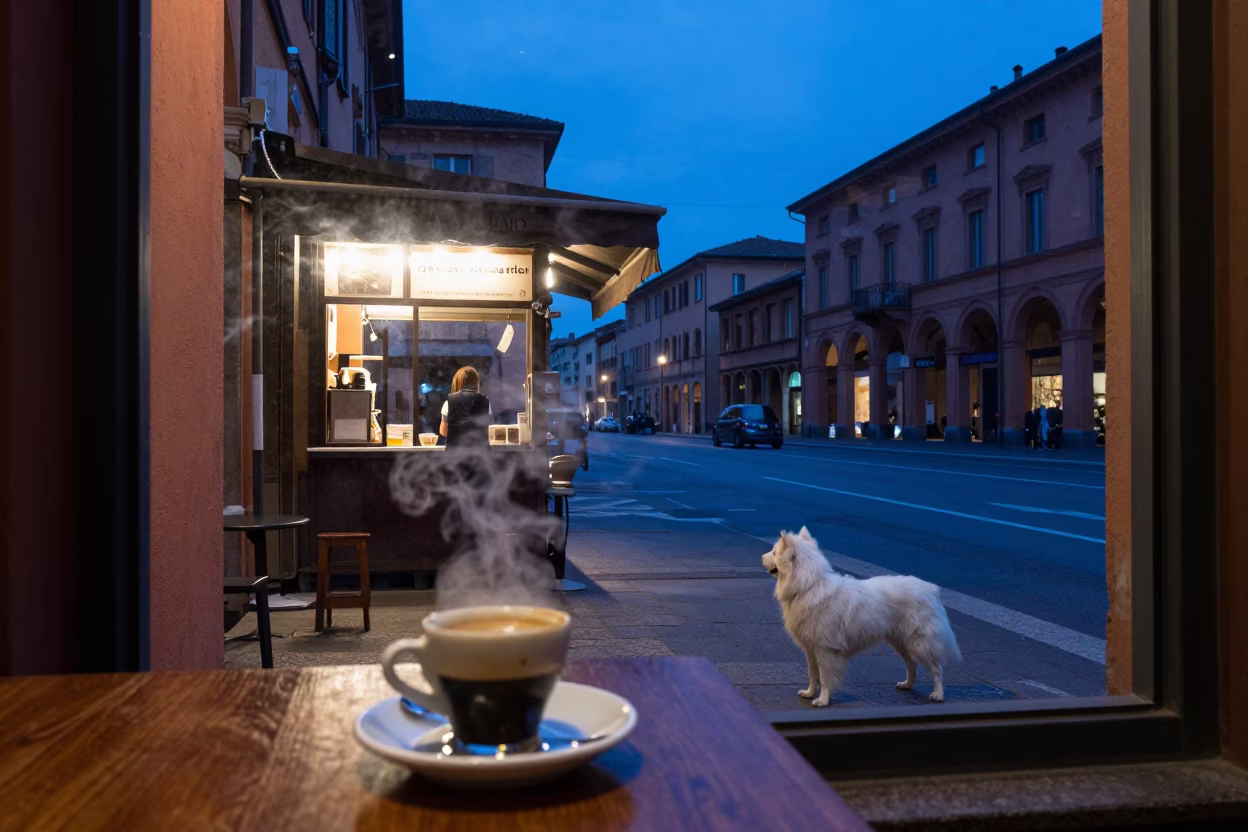 White Dog in Bologna in in Bologna, Italy